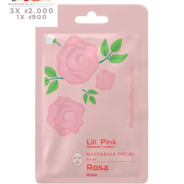 SK266 MASCARILLA FACIAL ROSE 30ML LILIPINK
