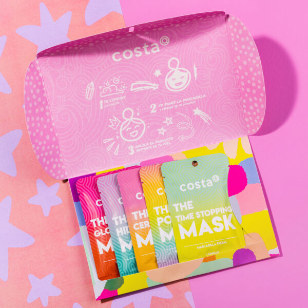 KIT DE 5 MASCARAS SHEET MASKS COSTA